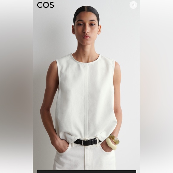 COS SLEEVELESS DENIM TOP - Picture 5 of 8